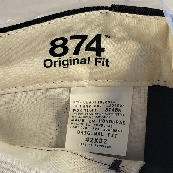 Dickies 874 Original Fit Vintage Y2K Workwear Streetwear Chino Pants 42x32 - Picture 9 of 15